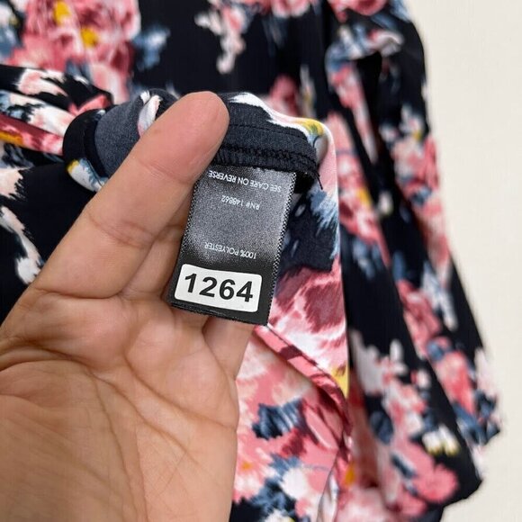 Torrid Black Studio Crepe De Chine Button Front Long Sleeve Blouse Top Size 4x - Picture 9 of 13